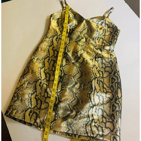 Topshop Snake Print Spagetti Strap Dress Size 6 NWT - Picture 6 of 8
